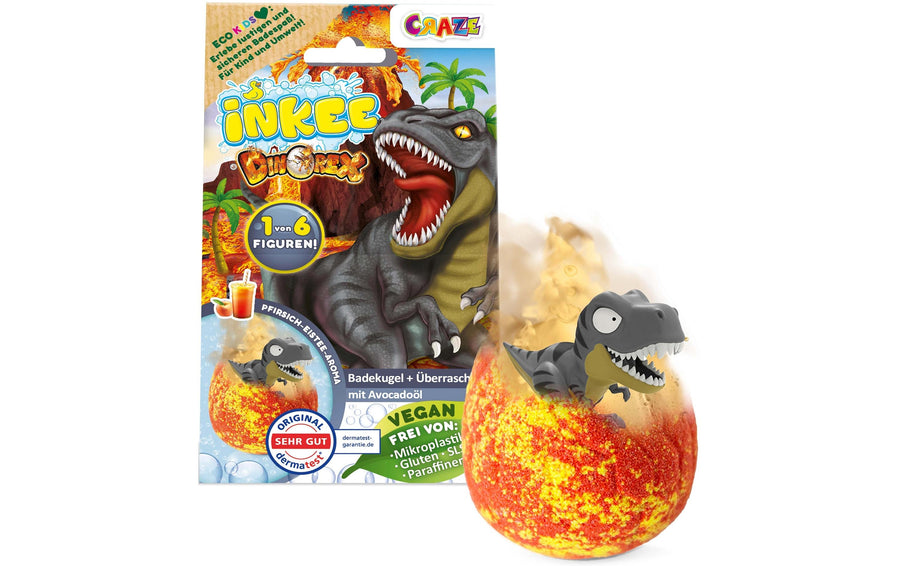 Craze Badekugel Inkee Dinorex Badebombe mit Überraschung 1 Stück