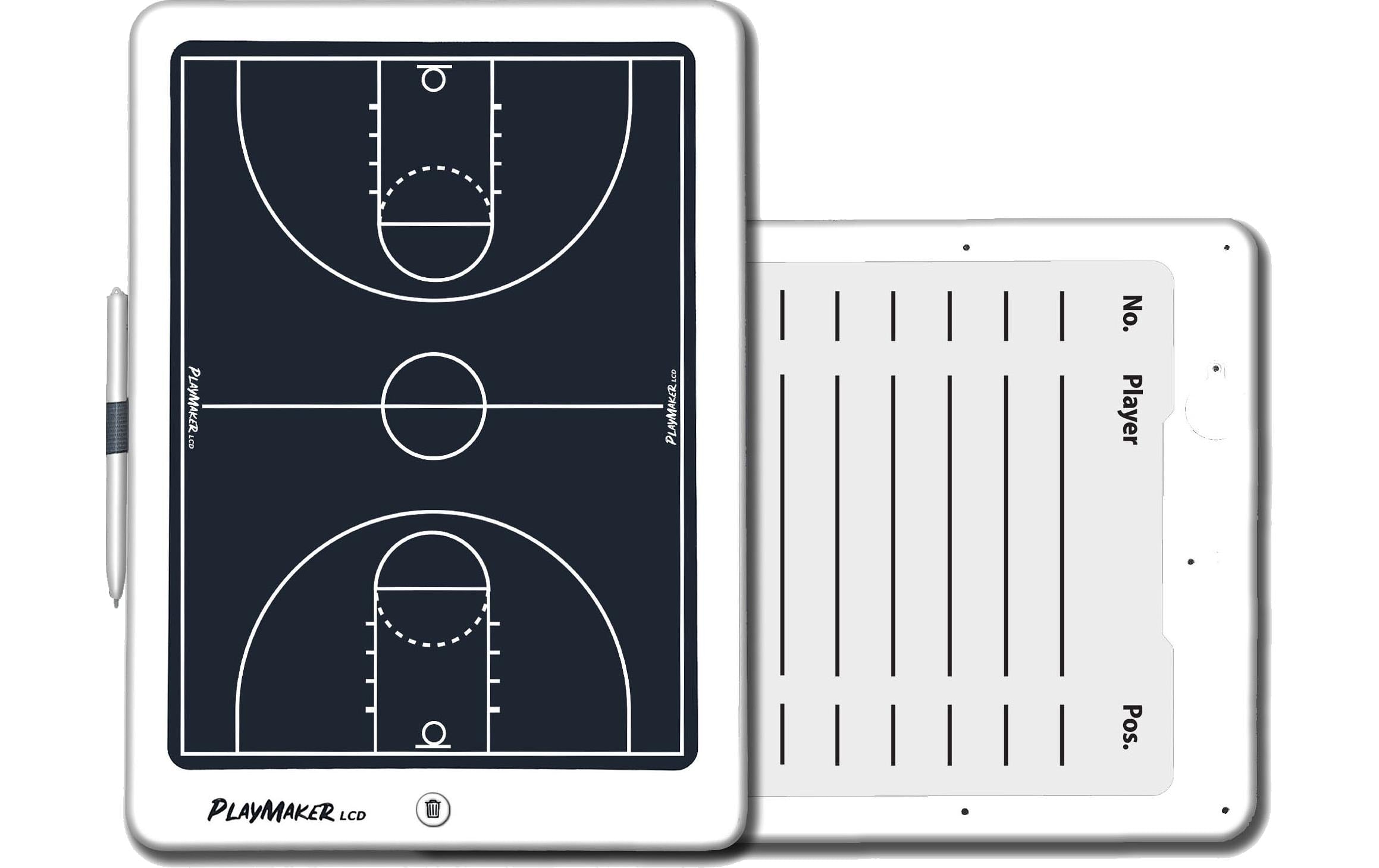Playmaker Taktiktafel Basketball LCD Kunststoff Weiß 60x40cm Sport & Freizeit > Freizeit > Zubehör Playmaker LCD