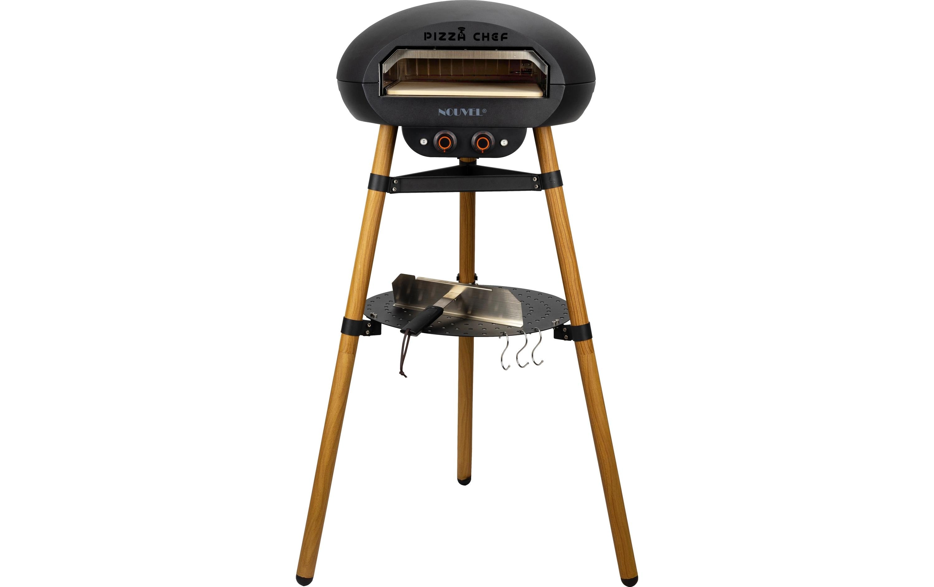Woody Pizza-Ofen Schwarz mit Pizzastein 400°C Grills & Feuerstellen Nouvel