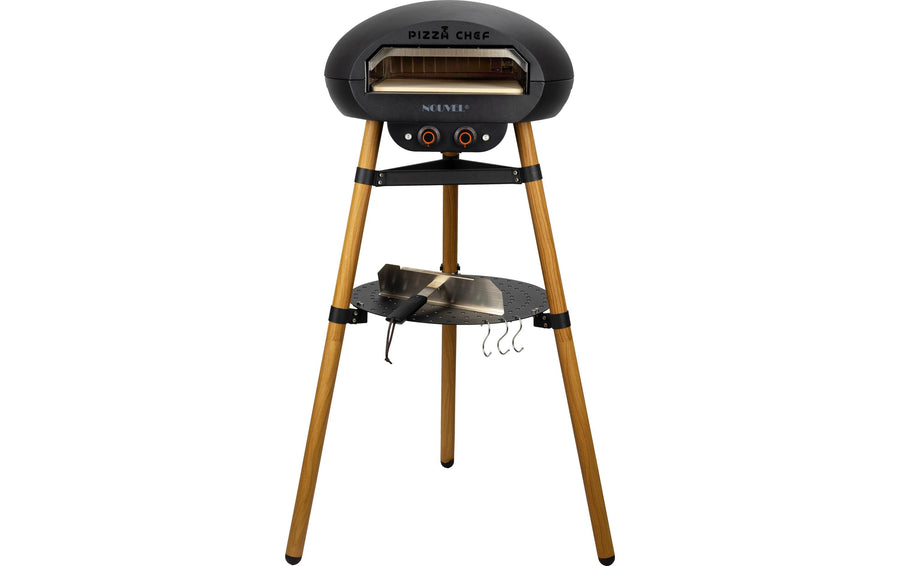 Woody Pizza-Ofen Schwarz mit Pizzastein 400°C Grills & Feuerstellen Nouvel