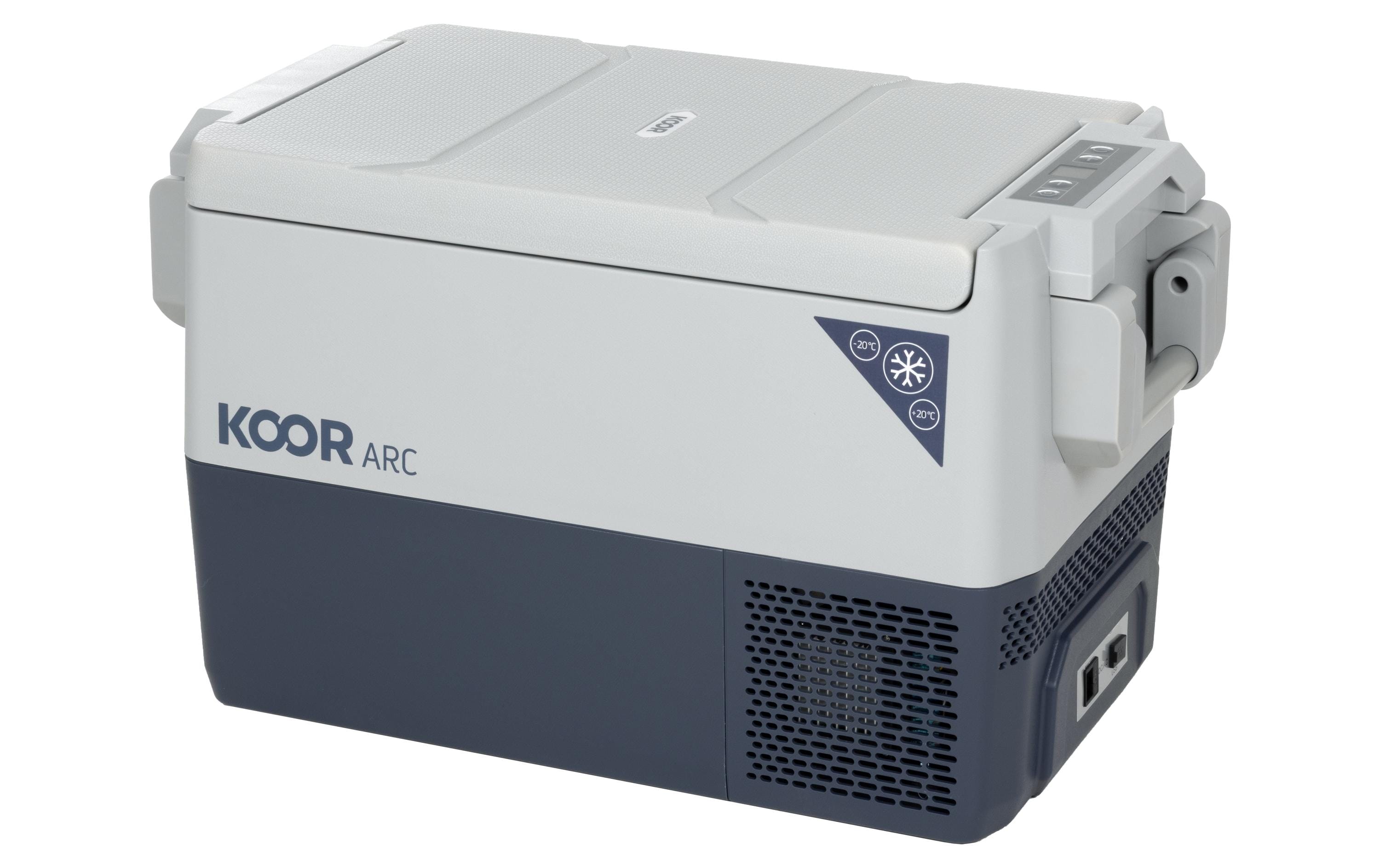 KOOR, Kompressor-Kühlbox ARC2 30 L blau-grau, 30 Liter mit neuem Griff