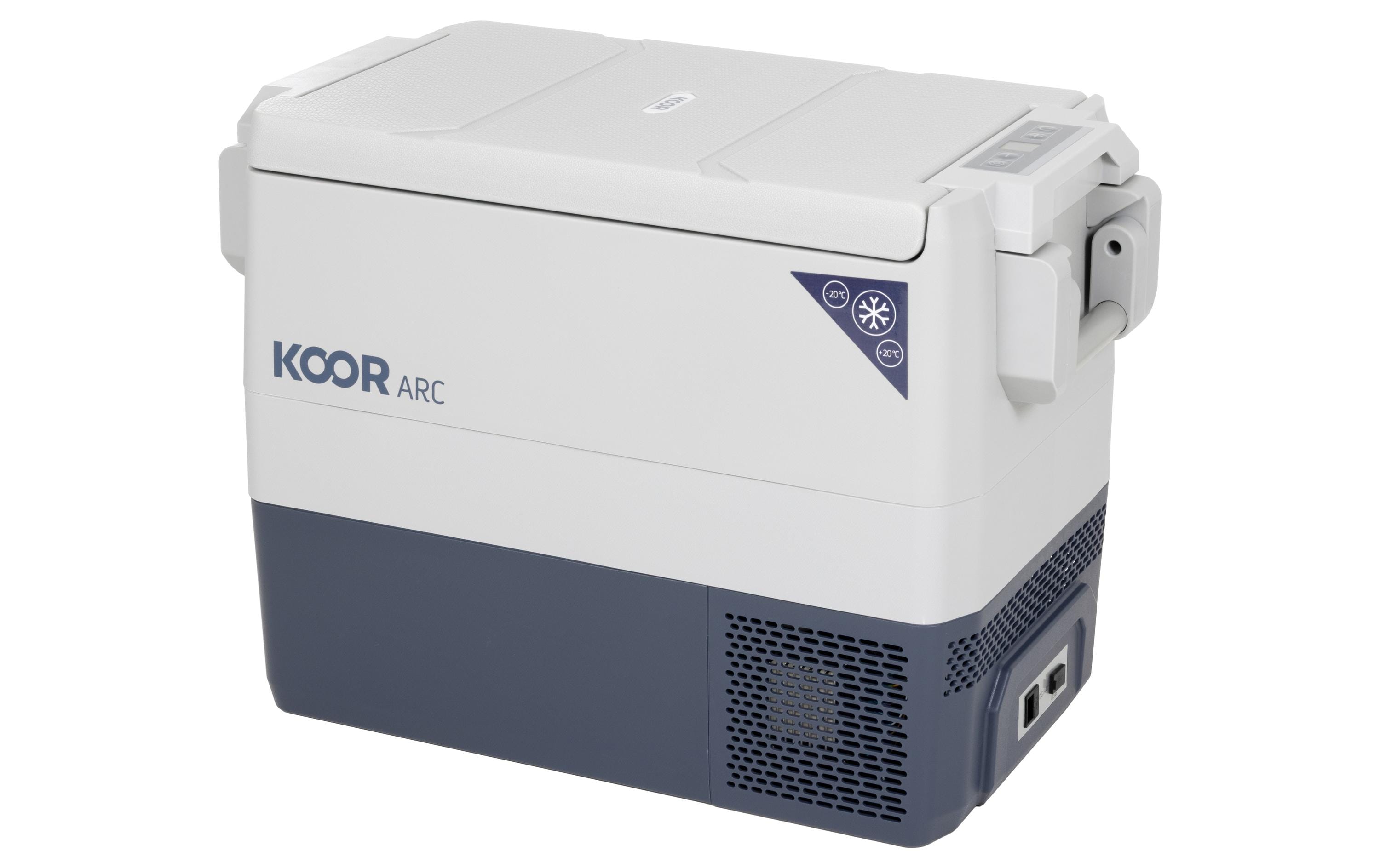 KOOR, Kompressor-Kühlbox ARC2 40 L blau-grau, 40 Liter mit neuem Griff