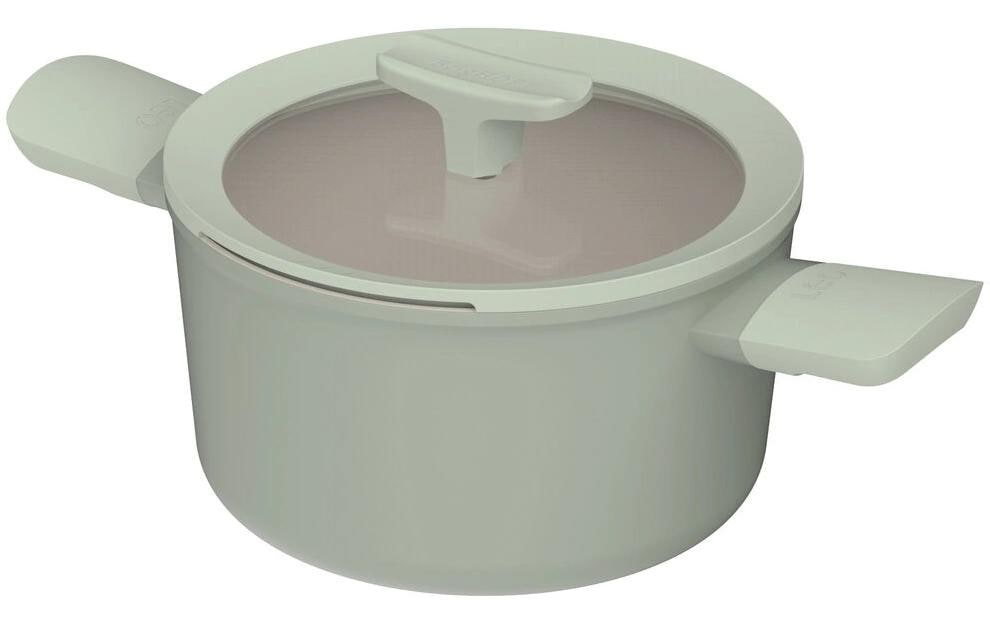 BergHOFF Kochtopf Leo Balance 20cm 20cm, rec. Aluminium, inkl. Deckel, sage