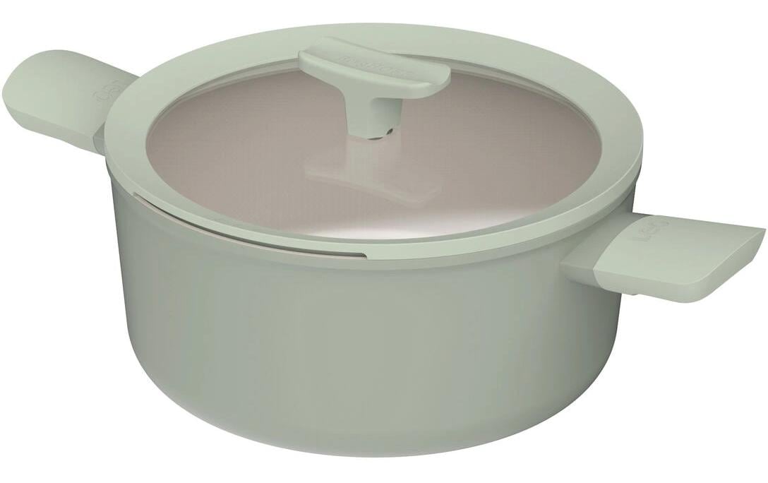 BergHOFF Kochtopf Leo Balance 24cm 24cm, rec. Aluminium, inkl. Deckel, sage