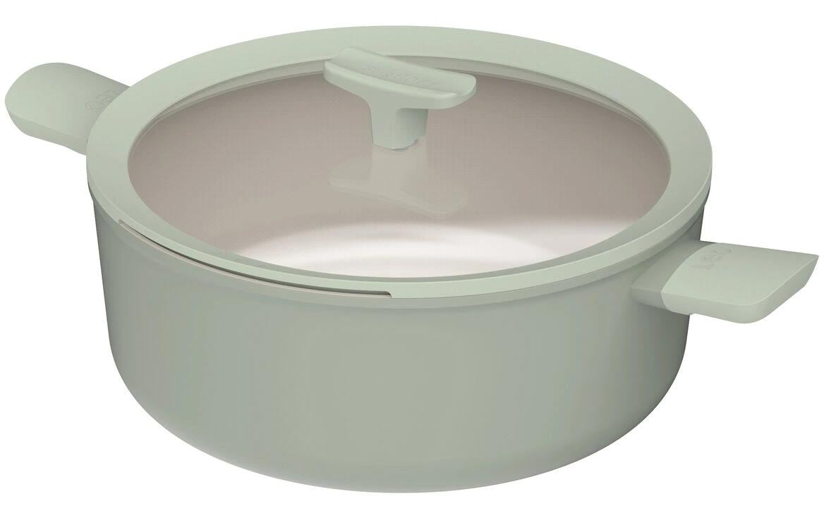 BergHOFF Kochtopf Leo Balance 28cm 28cm, rec. Aluminium, inkl. Deckel, sage