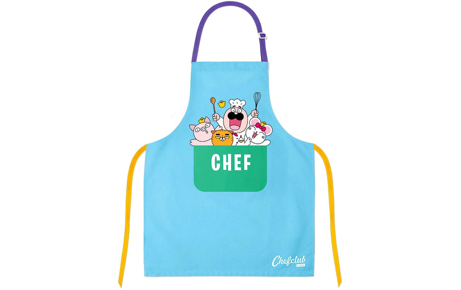 Chefclub Baumwollschürze Blau mit Fronttasche Einheitsgröße Grills & Feuerstellen Chefclub