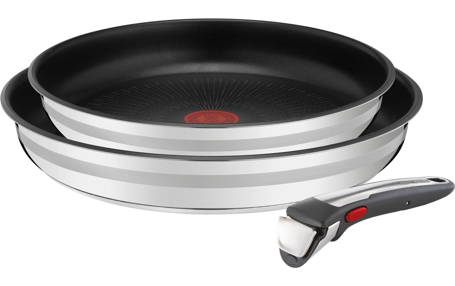Tefal Pfannenset Pfannen-Set Jamie Oliver Ingenio On 3-teilig 28 cm Edelstahl