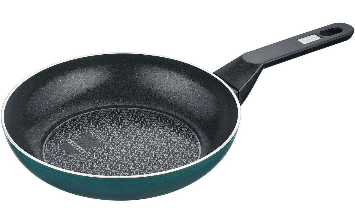 Berndes Bratpfanne Eco Recycle, 24 cm, mit dunkler Antihaftbeschichtung und langem Griff