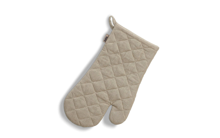 Kela Küchenhandschuh Puro Beige Baumwolle Leinen S/M Grills & Feuerstellen Kela