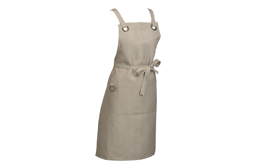Kela Kochschürze Puro Beige Baumwolle Leinen S/M Grills & Feuerstellen Kela