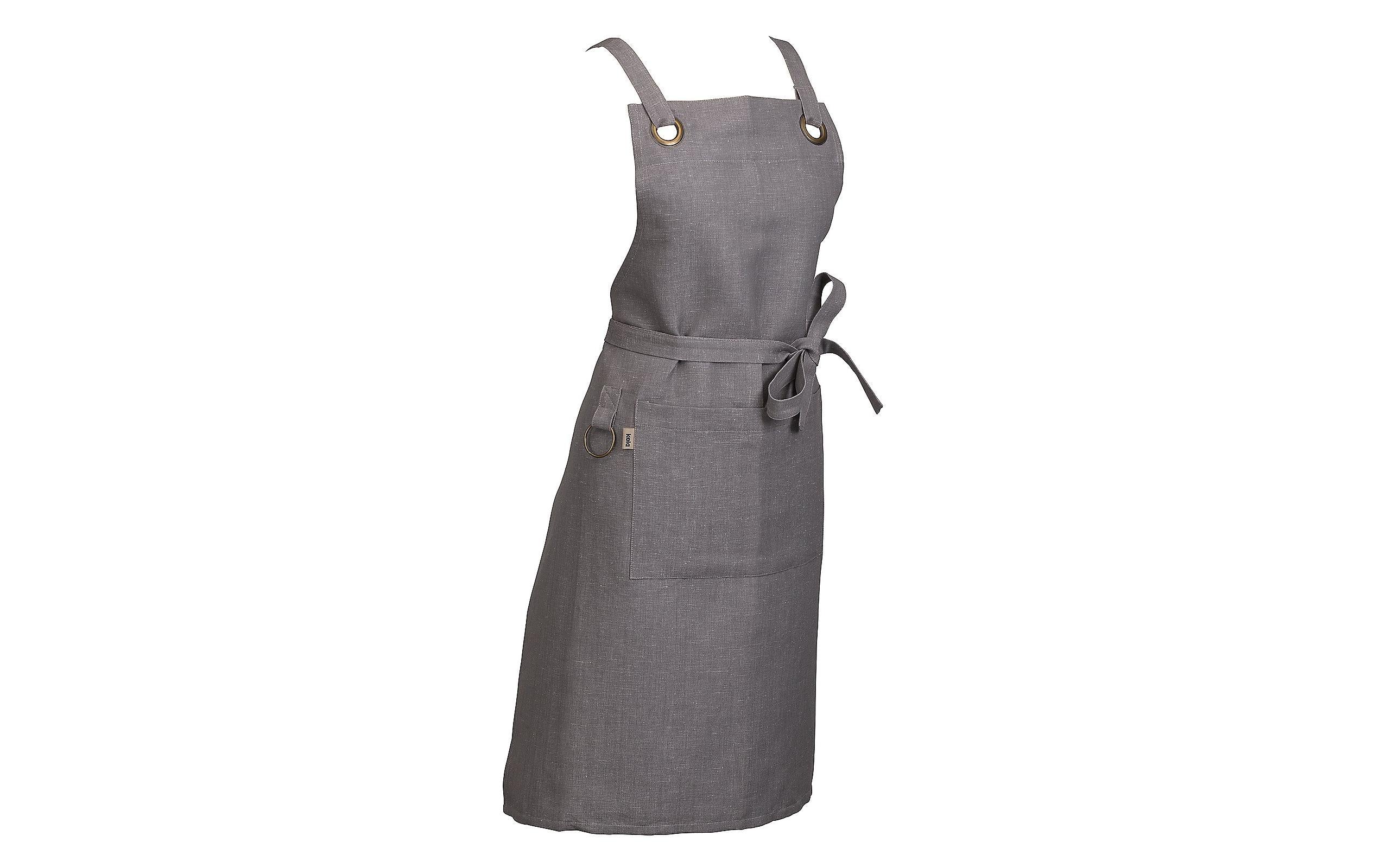 Kela Kochschürze Puro Grau Baumwolle Leinen S/M Grills & Feuerstellen Kela