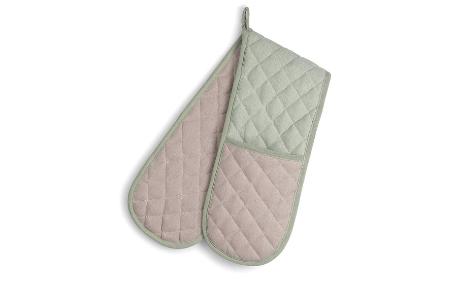 Kela Küchenhandschuh Tia Baumwolle Grün Nougat S/M Grills & Feuerstellen Kela