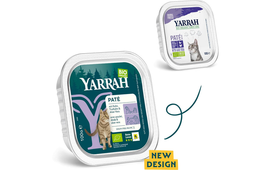 Yarrah BIO Nassfutter Truthahn Paté, 16x100g