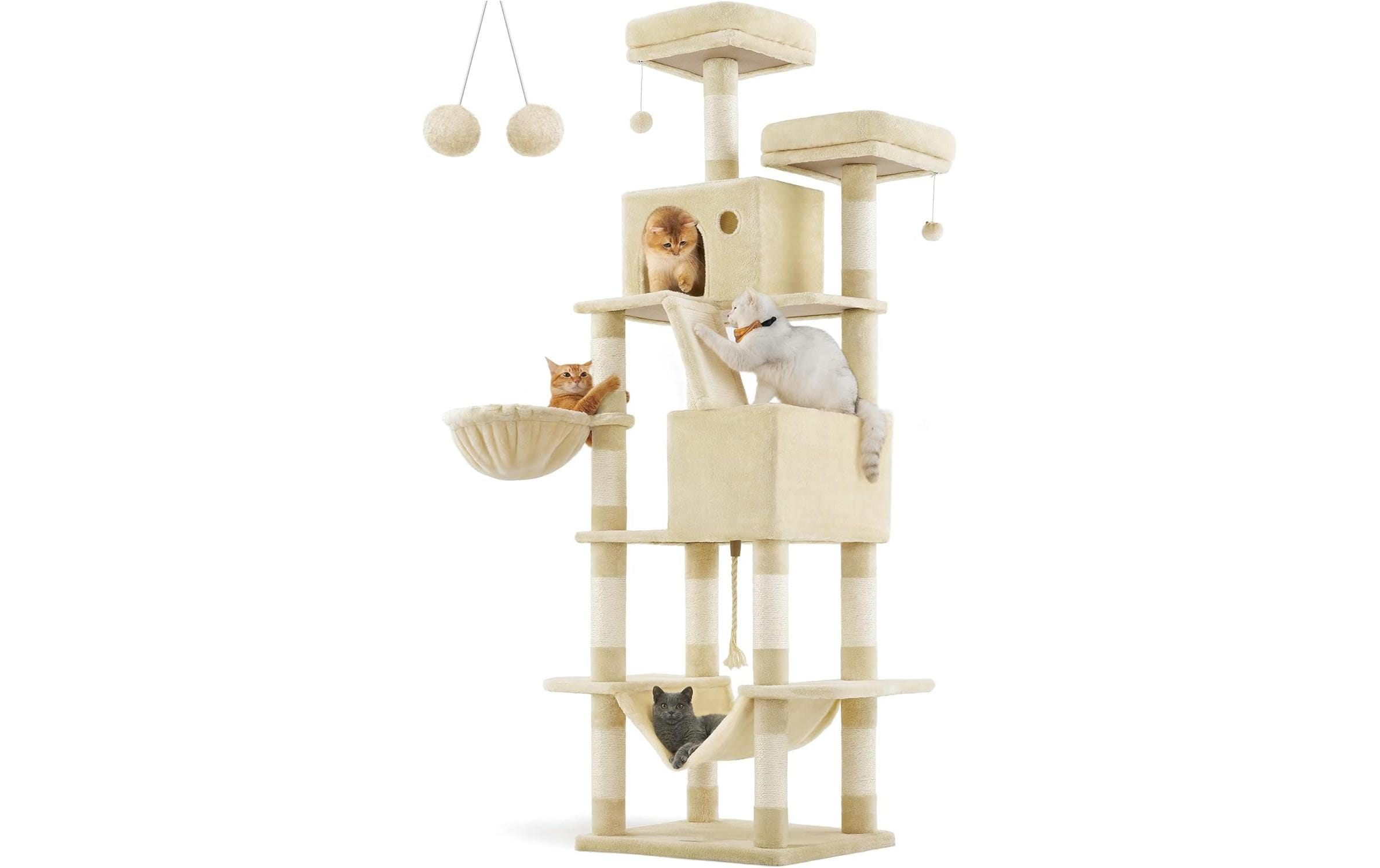 Feandrea Kratzbaum sandbeige XL 60x50x206cm