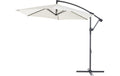 COCON Gartenschirm hängend Stahl Nature 300 cm mit 360° Drehung Garteneinrichtung COCON