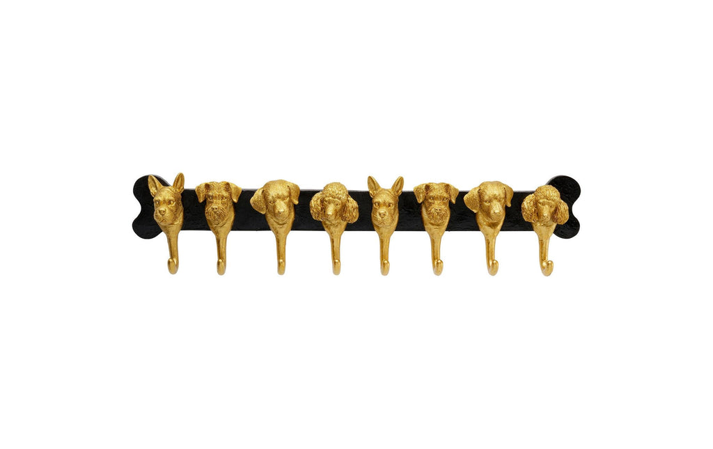 Kare Wandgarderobe Dog Family Schwarz/Gold
