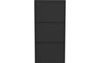 Kare Schuhschrank Caruso 3er Schwarz
