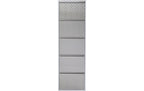Kare Schuhschrank Caruso Silber