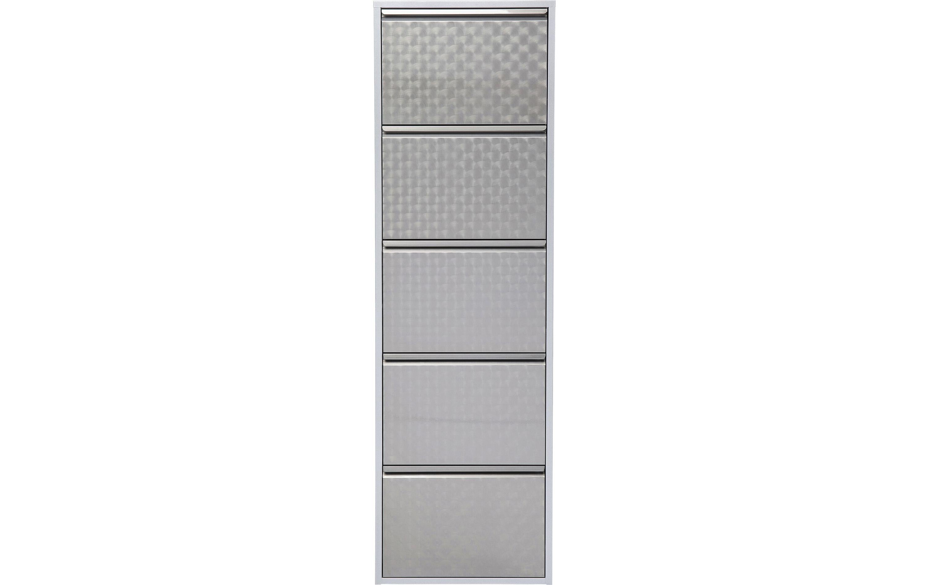 Kare Schuhschrank Caruso Silber