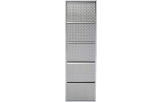 Kare Schuhschrank Caruso Silber