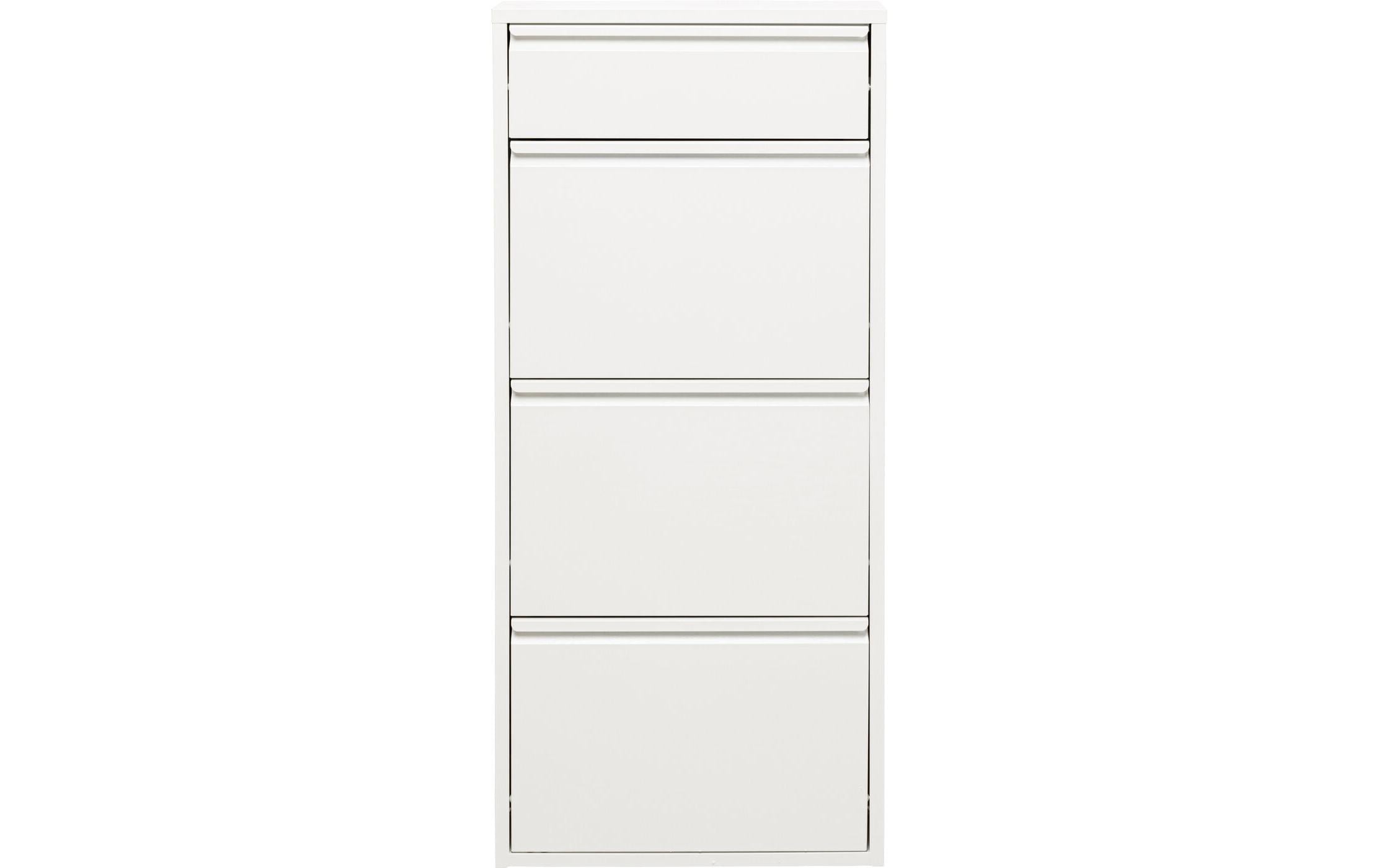 Kare Schuhschrank Caruso 3 plus 1 Weiss
