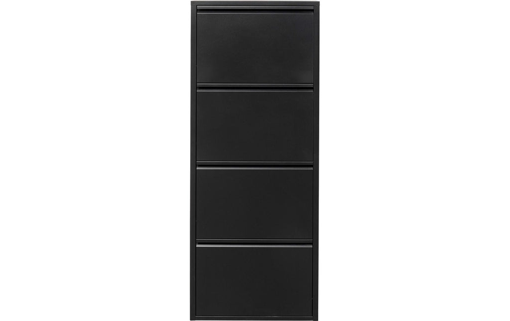 Kare Schuhschrank Caruso 4er Schwarz