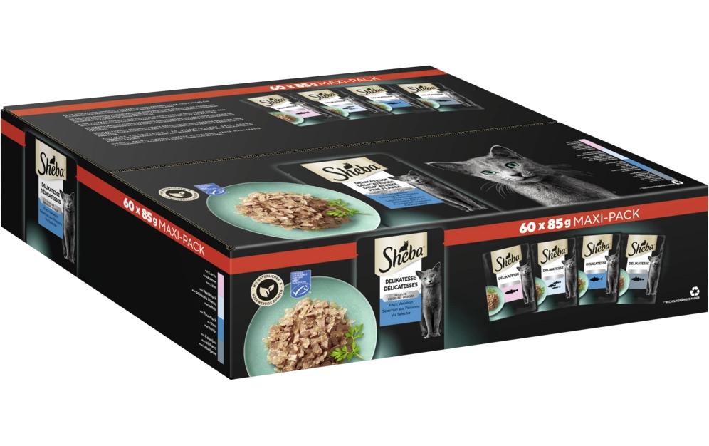 Sheba Delikatesse Gelee Fisch Variation 60 x 85g