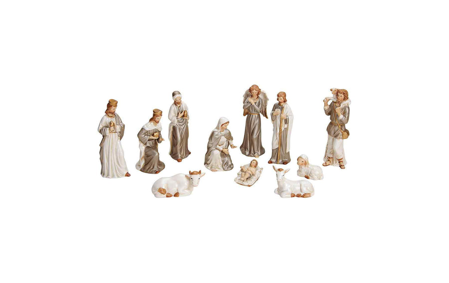 Weihnachtskrippen Porzellan Set 11 Stück G. Wurm