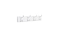 Songmics Garderobe mit 4 Haken Weiss