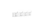 Songmics Garderobe mit 4 Haken Weiss