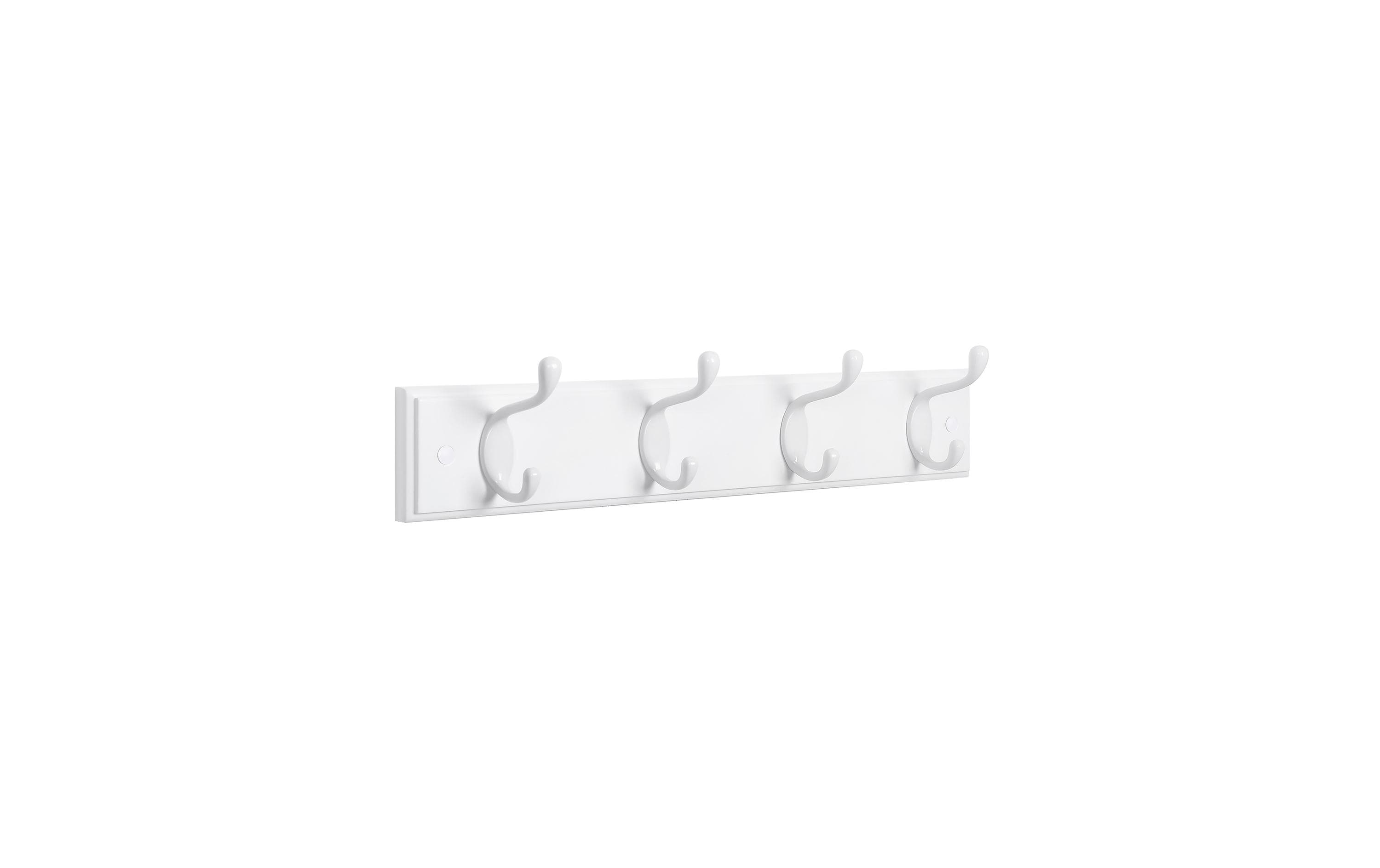 Songmics Garderobe mit 4 Haken Weiss