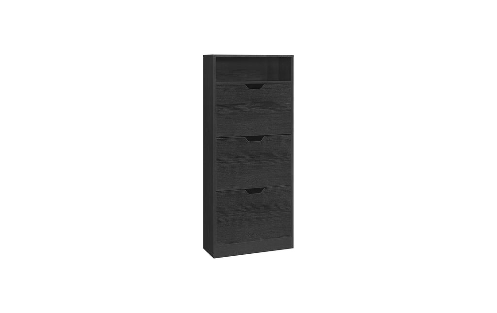 Vasagle Schuhschrank mit 3 Klappen Schwarz