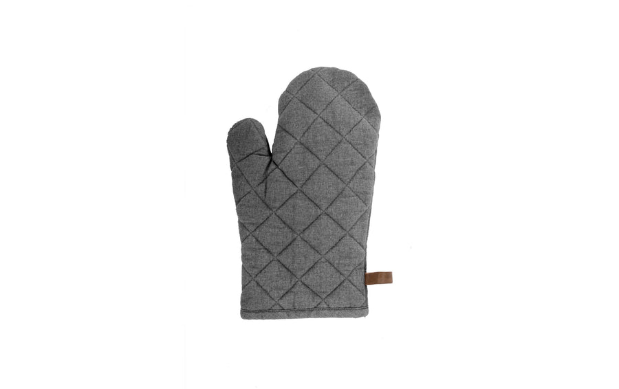 Tiseco Küchenhandschuh Myrna Anthrazit 100 % Baumwolle Normal Grills & Feuerstellen Tiseco