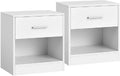 Vasagle Nachttisch, 2er Set mit Weiss