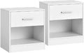 Vasagle Nachttisch, 2er Set mit Weiss