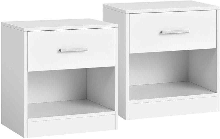 Vasagle Nachttisch, 2er Set mit Weiss