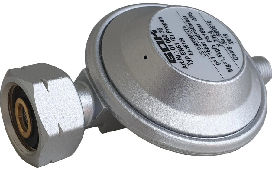 ShellxG Niederdruckregler 50mbar Metall gerade 1,5 kg/h Grills & Feuerstellen Outwell