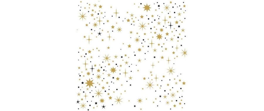 Braun + Company Weihnachtsservietten All that twinkles Mehrfarbig, 20 Stück