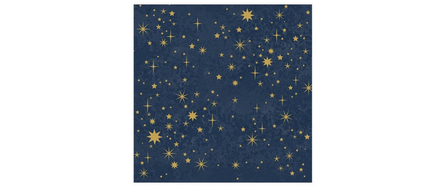 Braun + Company Weihnachtsservietten Twinkles midnight Mehrfarbig, 20 Stück
