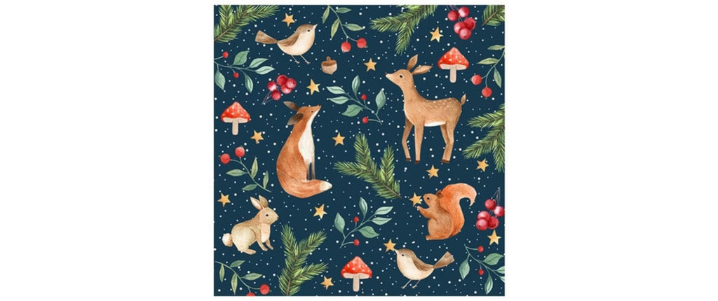 B+C Weihnachtsservietten Winternight
