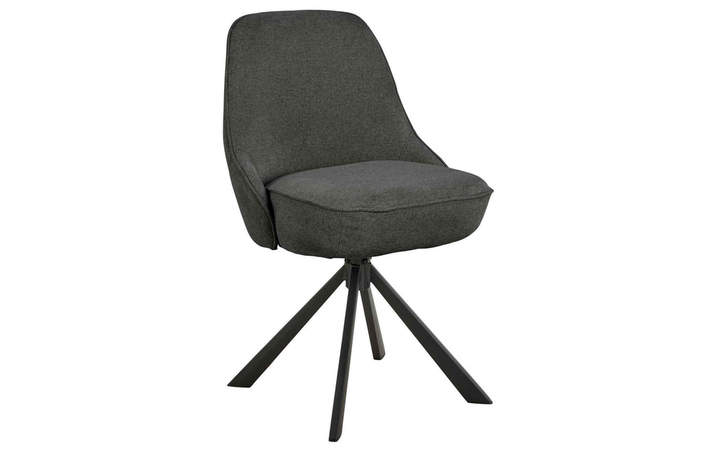 AC Design Esszimmerstuhl Carlton 2 Stück Schwarz/Grau