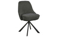 AC Design Esszimmerstuhl Carlton 2 Stück Schwarz/Grau