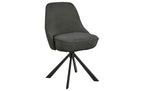 AC Design Esszimmerstuhl Carlton 2 Stück Schwarz/Grau