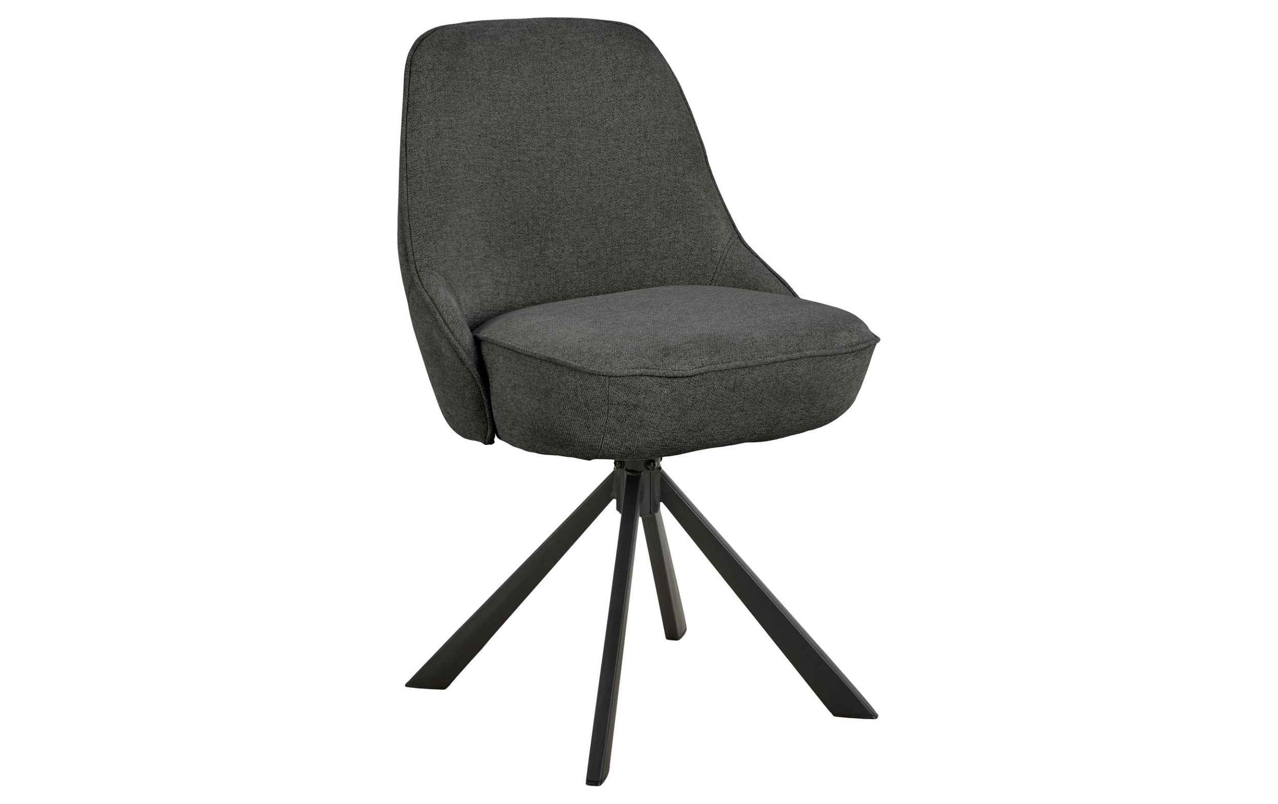 AC Design Esszimmerstuhl Carlton 2 Stück Schwarz/Grau
