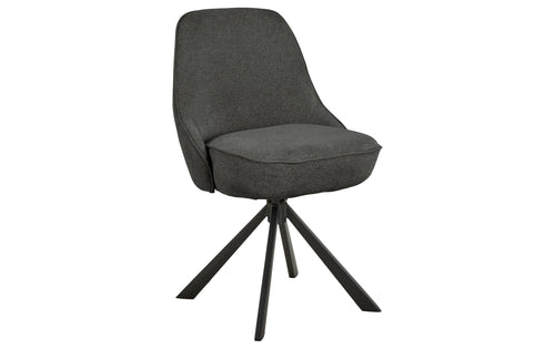 AC Design Esszimmerstuhl Carlton 2 Stück Schwarz/Grau
