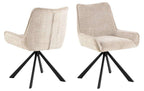 AC Design Esszimmerstuhl Eddie 2 Stück Beige