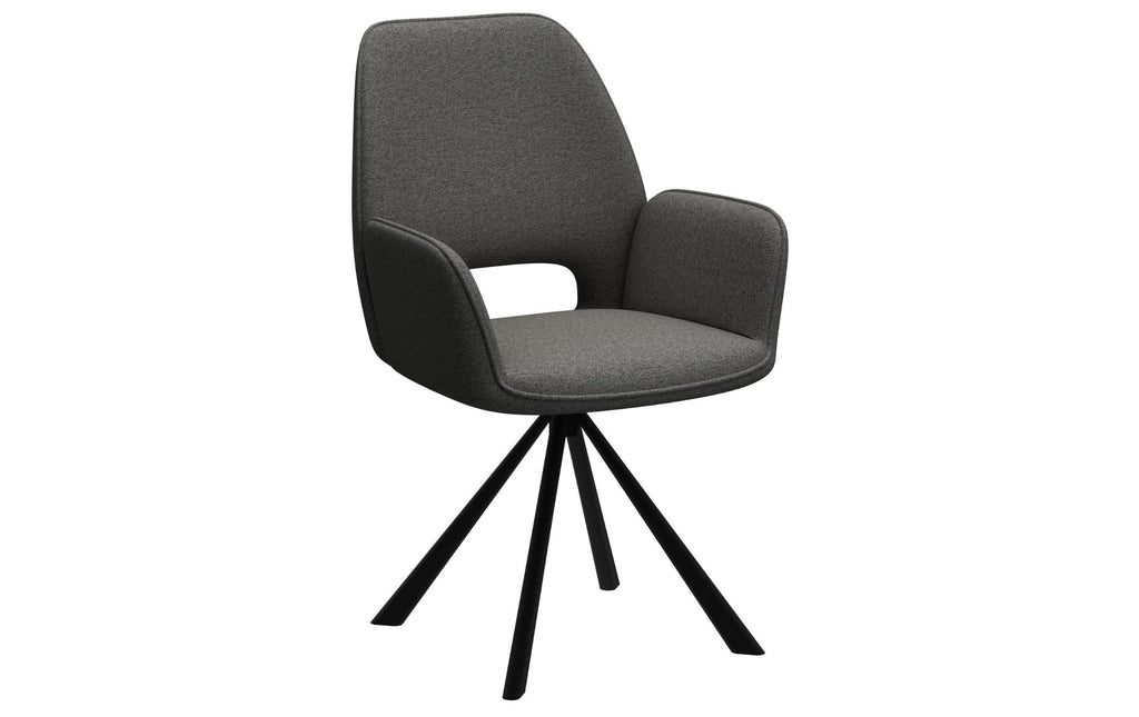 AC Design Esszimmerstuhl Graham 2 Stück Dunkelgrau