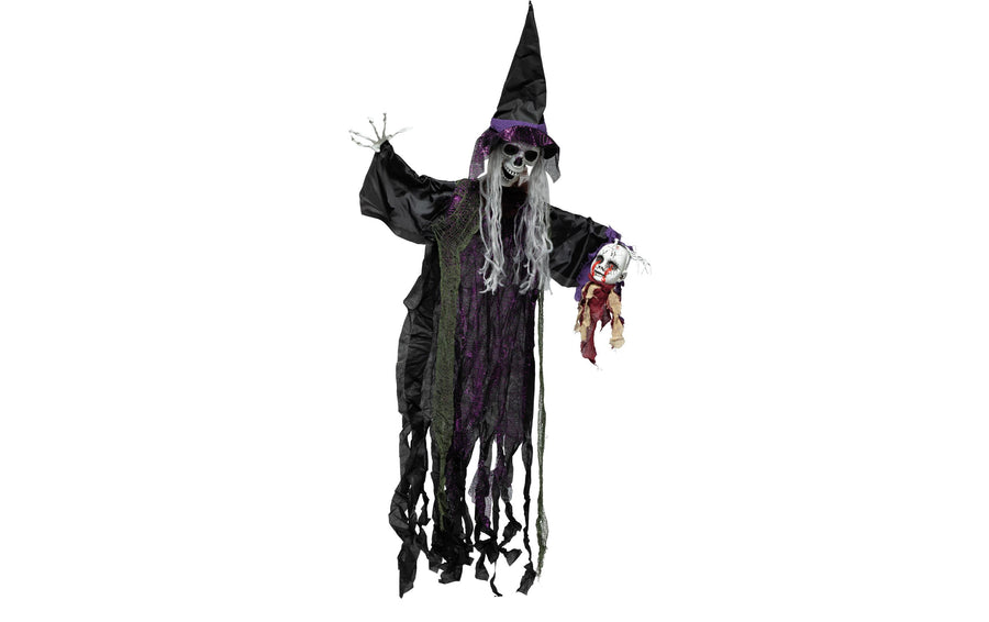 Dekomat AG Halloweenfigur »Skelett«, 190 x 108 cm, Schwarz / Beige