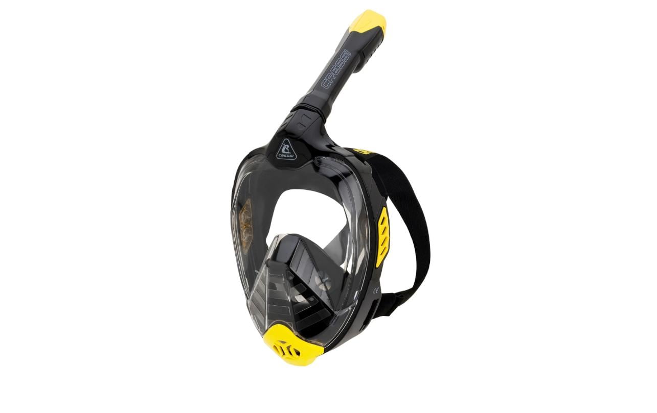 CRESSI Full Face Mask Bali Schwarz/Gelb S/M