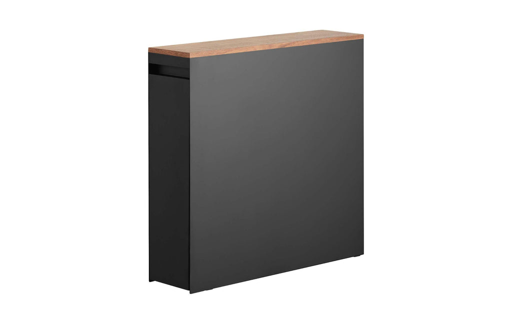 Yamazaki Nischenregal Tower Schwarz 56 x 55 cm Metall, Mitteldichte Holzfaserplatte (MDF)